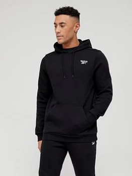 Image of Reebok Logo Hoodie - Black Size M Men