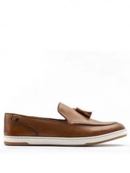 Image of Base London Tassle Loafer - Tan