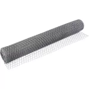 Image of 10m x 90cm x 25mm Galvanised Steel Chicken Garden Wire Netting / Fencing