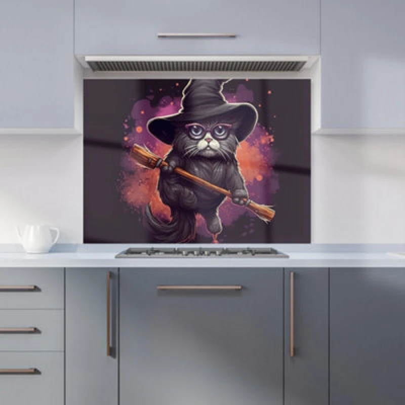 Image of Warren Reed - Designer Panda With Glasses, Green Splashart Tea Towel Green Unisex