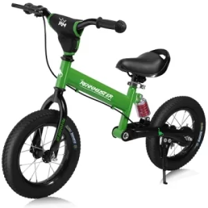 Image of Balance Bike Rennmeister 12" Green with Side Stand