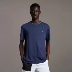 Image of Branded Ringer T-Shirt - Navy - XL