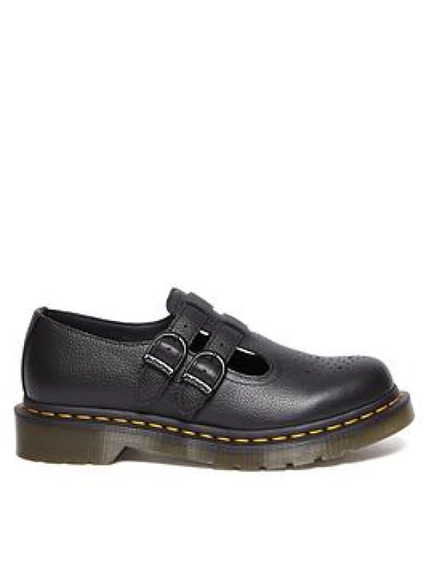 Image of Dr. Martens 8065 T-Bar Mary Janes in Virginia Leather Black Women 36 (3.5)