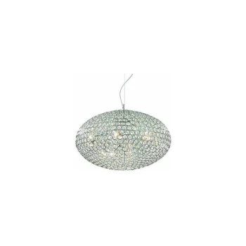 Image of Ideal Lux Orion - 12 Light Large Ceiling Pendant Chrome, E14