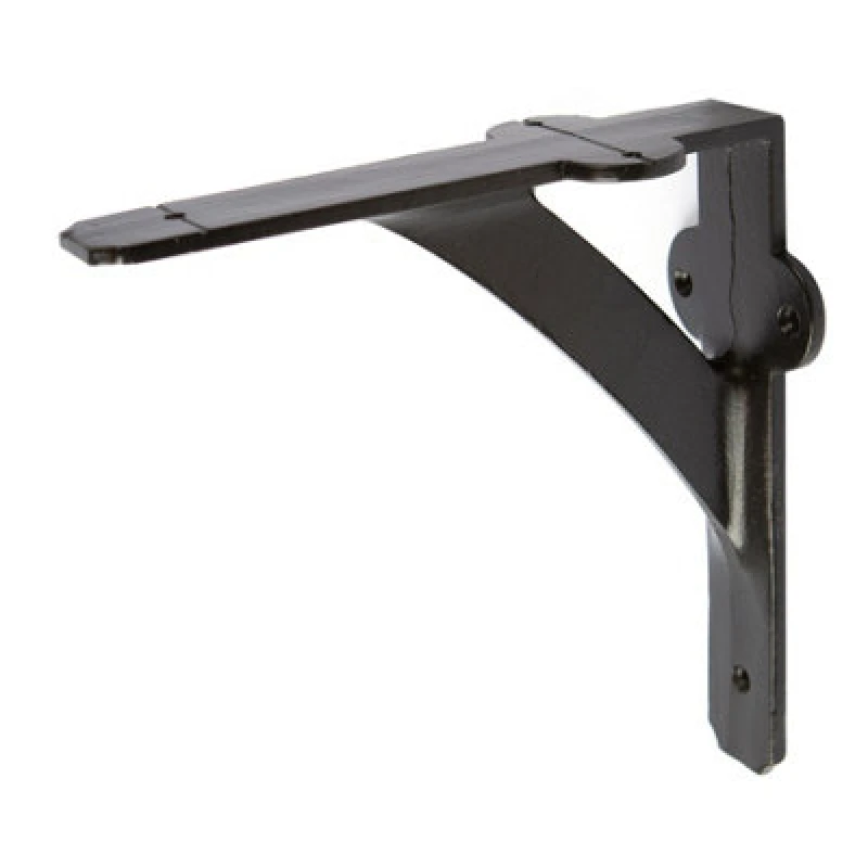 Image of Hammer and Tongs Hammer & Tongs Iron Shelf Bracket - D150mm - Black