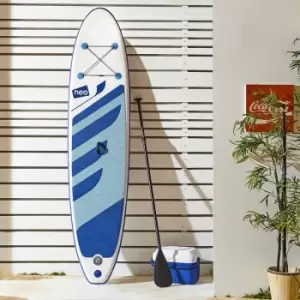 Image of Neo 10' x 30 x 5 Inflatable Paddle Paddleboard Stand Up Board Non-Slip Deck Aluminium Paddle, ISUP Accessories Pump Carry Bag Fins