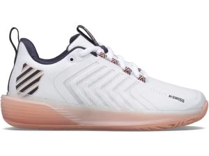 Image of 96988-172-M WOMENS ULTRASHOT 3 WHITE/PEACH NECTAR/GRAYSTONE - Womens 5
