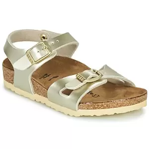 Image of Birkenstock RIO Girls Childrens Sandals in Gold - Sizes 7 toddler,8 toddler,8.5 toddler,9 toddler,10 kid,11 kid,11.5 kid,13 kid,13.5 kid,1 kid