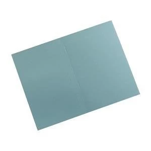 Image of 5 Star Foolscap Square Cut Folders Manilla 315gm2 Blue 1 x Pack of 100 Folders