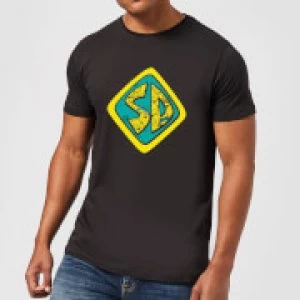 Image of Scooby Doo Emblem Mens T-Shirt - Black - S