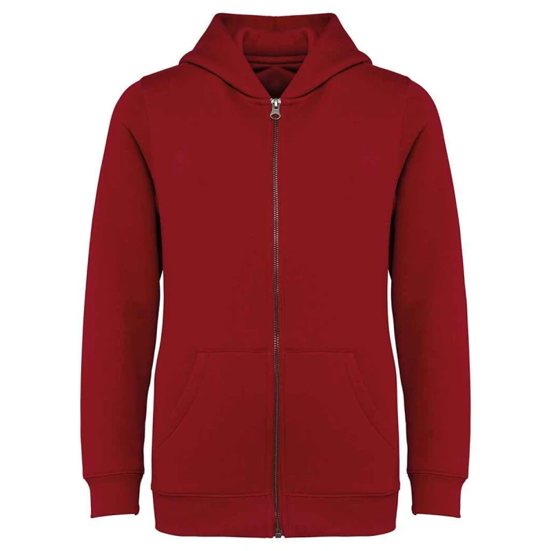 Image of Native Spirit Enzyme Washed Full Zip Hoodie in Ivory Size: 6-8 Years Ivory Unisex 6-8 Years