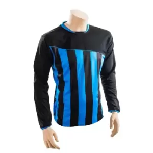 Image of Precision Unisex Adult Valencia Football Shirt (M) (Black/Azure)
