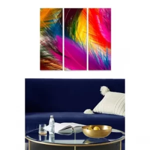 Image of MDF7436501594503 Multicolor Decorative MDF Painting (3 Pieces)