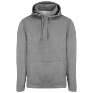 Image of AWDis Adults Unisex Polyester Sports Hoodie (L) (Grey Melange)