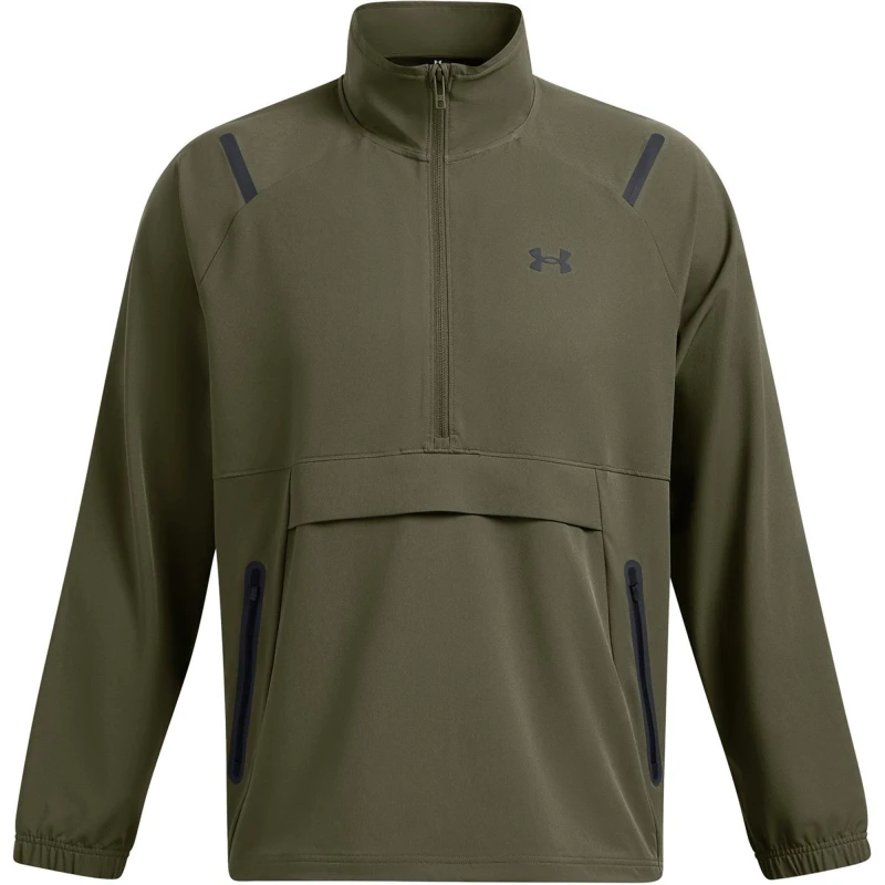 Image of Under Armour Mens Unstoppable Anorak Tracksuit Top Green male S