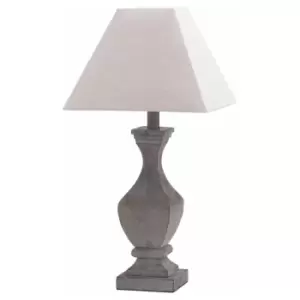 Image of Incia Fluted Wooden Table Lamp