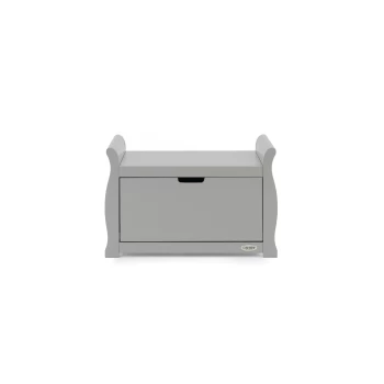 Image of Obaby Stamford Sleigh Toy Box - Warm Grey