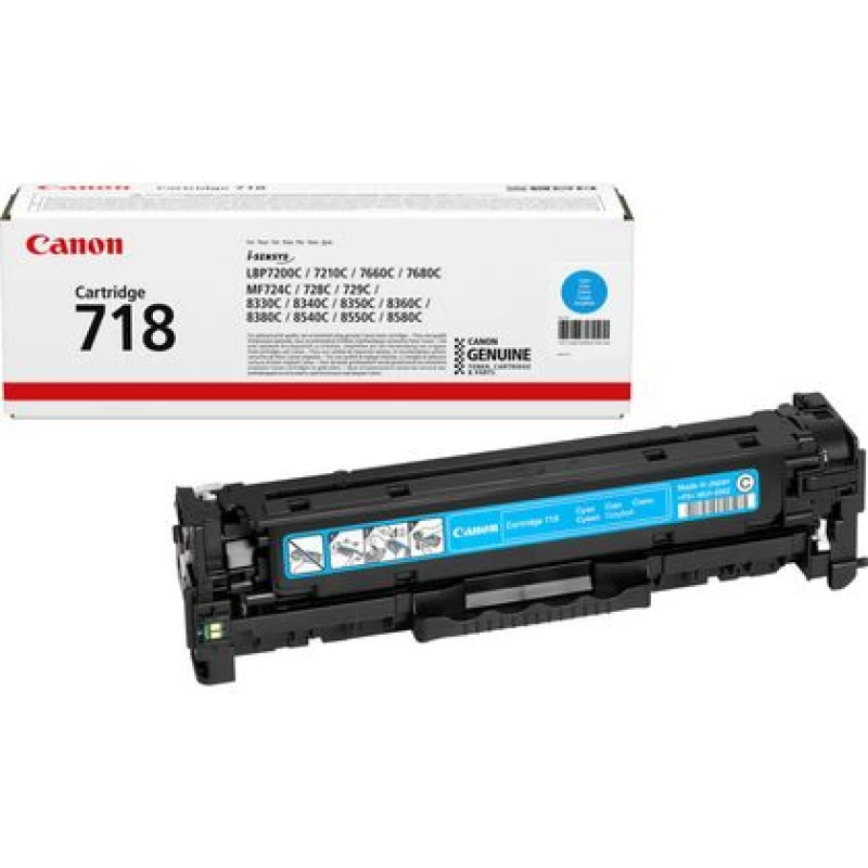 Image of Canon 2661B014/718C Toner cartridge cyan Project. 2.9K pages/5% for Ca