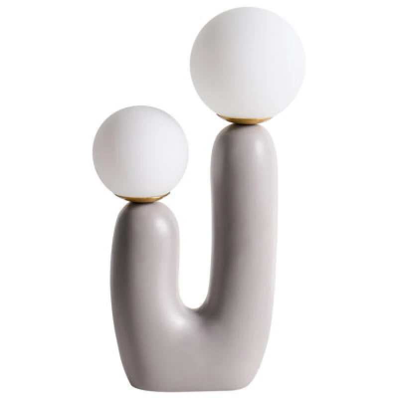 Image of Beliani Minimalist Table Lamp Tulun Grey