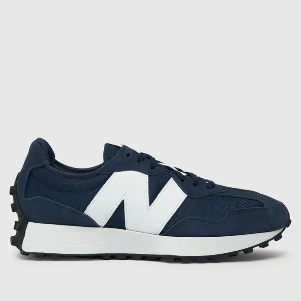 Image of New Balance Natural Indigo With White 327 Trainers Navy Male 9 199498UK