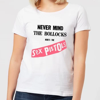 Image of Sex Pistols Never Mind The B*llocks Womens T-Shirt - White - 4XL