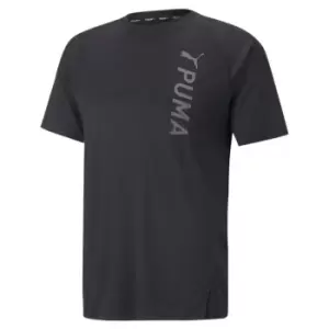 Image of Puma Fitted Short Sleeve T Shirt Mens - Black