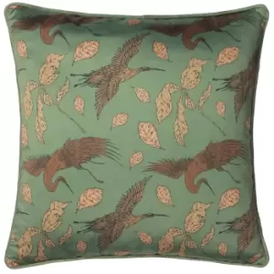 Image of Harper Cushion Bay Green, Bay Green / 45 x 45cm / Polyester Filled