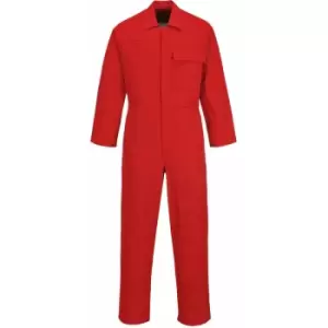 Image of Portwest C030 - Red Sz 3XL Regular CE Safe-Welder Coverall Boiler Suit Overall