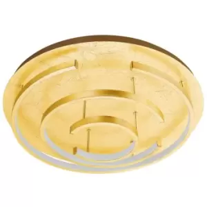Image of Eglo - Pozondon Integrated LED Semi Flush Light Gold-Coloured