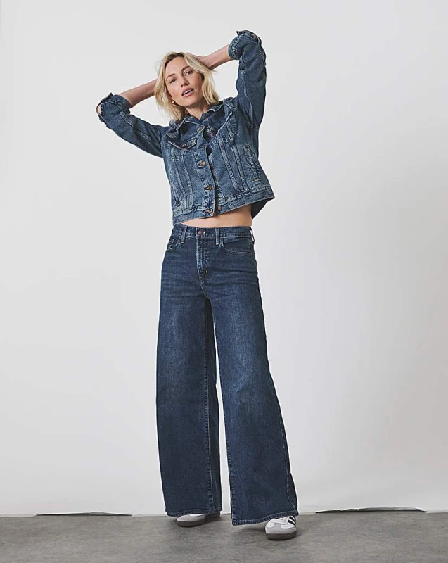 Image of Levis|Levis Levis High Rise Wide Leg MID Wash - Levis - Size: 31/30 / UK 16 MID Wash Female 31/30 / UK 16 PV16405