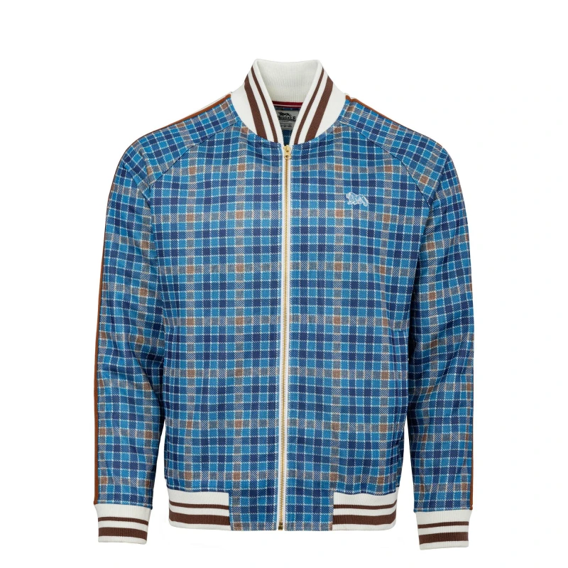 Image of Lonsdale Gent Tracksuit Mens Navy Check male XS