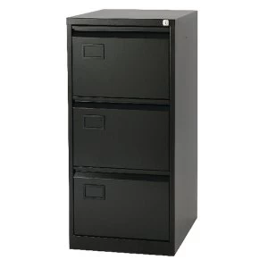 Image of Jemini 3 Drawer Filing Cabinet Black