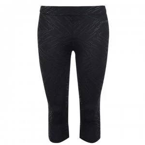 Image of USA Pro Training Capri Tights Junior Girls - Black Wet