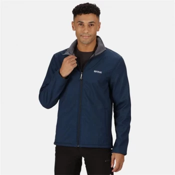 Image of Regatta Cera V Full Zip Softshell Jacket - Navy Marl