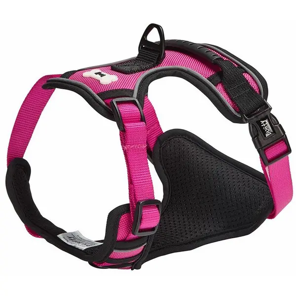 Image of BUNTY Bunty - Soft Padded Comfortable Fabric Dog Puppy Pet Adjustable Outdoor Harness - Pink - X-Large AFRA-HG-PET-0063#PK-XL
