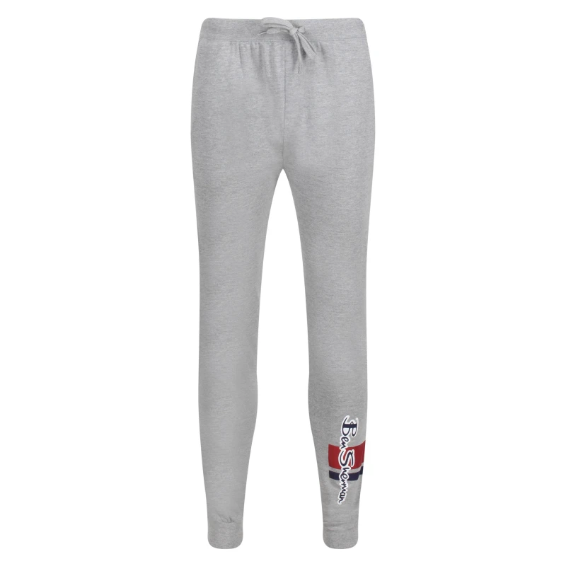 Image of Ben Sherman Closed Hem Jogging Bottoms - Grey Grey S