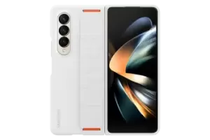 Image of Samsung Silicone Grip Cover for Galaxy Z Fold4 in White (EF-GF936TWEGWW)