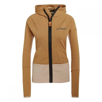 Image of adidas Terrex Zupahike Hooded Fleece Jacket Womens - Mesa