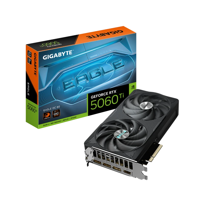 Image of Gigabyte GeForce RTX 5060 Ti EAGLE OC 8GB Graphics Card - GV-N506TEAGLE OC-8GD