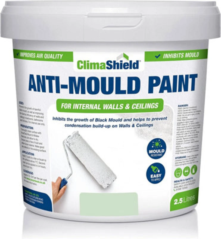 Image of Smartseal Anti Mould Paint - Forest Dawn (5L) For Bathroom, Kitchen And Bedroom Walls & Ceilings, Green 5.061E+12