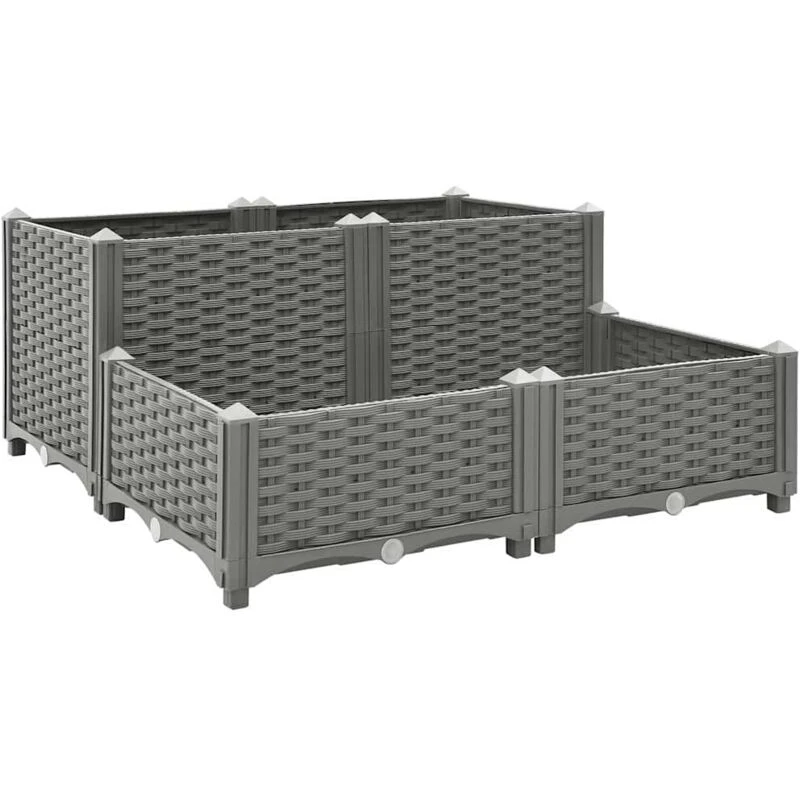 Image of VIDAXL Raised Bed 80x80x38cm Polypropylene Vidaxl 8720845671938