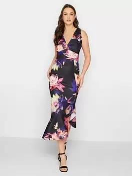 Image of Long Tall Sally Black Sleeveless Frill Hem, Black, Size 20, Women