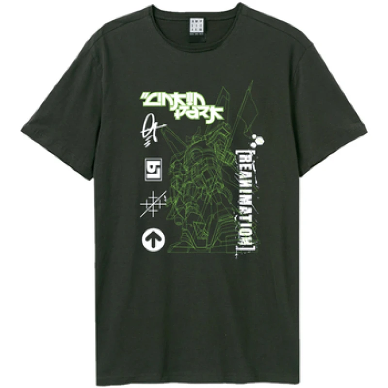 Image of Amplified Amplified Men Reanimation Linkin Park T-Shirt in Charcoal Size: X-Small Charcoal XS Male 5063750847139