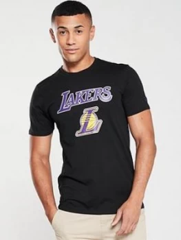 Image of New Era Nba Los Angeles Lakers T-Shirt - Black