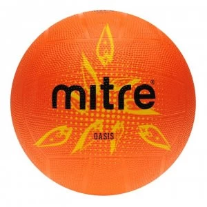 Image of Mitre Oasis Netball Ball - Orange