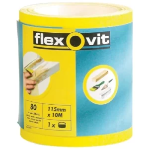 Image of Flexovit 63642569921 High Performance Sanding Roll 115mm x 5m Fine...