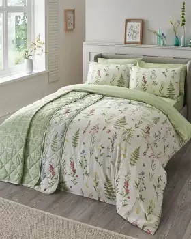 Image of Cotton Traders Wildflower Meadow Bedspread in Multi