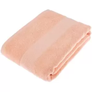 Image of HOMESCAPES Turkish Cotton Peach Bath Sheet - Peach