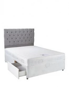 Image of Airsprung New Astbury Memory Divan With Storage Options - White