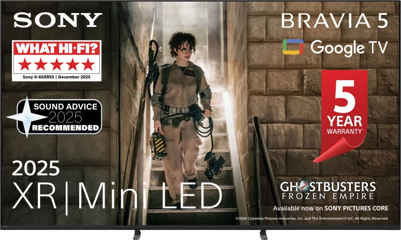 Image of Sony BRAVIA 5 XR55B 65" 4K Ultra HD MiniLED Smart Android TV [2025] - K65XR55B
